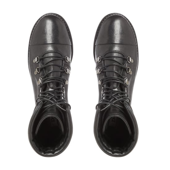 Dune Ladies PAZ Ski Hook Lace Up Biker Boots - Image 2