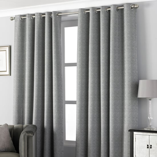 Pendleton Geweven Jacquard Ooglet Gordijnen in Grafiet - Image 1