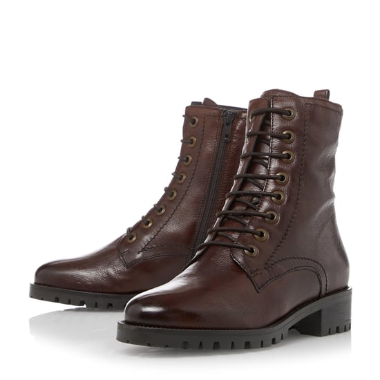 Dune Ladies PRESTONE Cleated Sole Lace-Up Hiker Boots