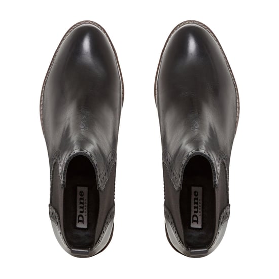 Dune Ladies QUANT Punch Detail Chelsea Ankle Boots - Image 2