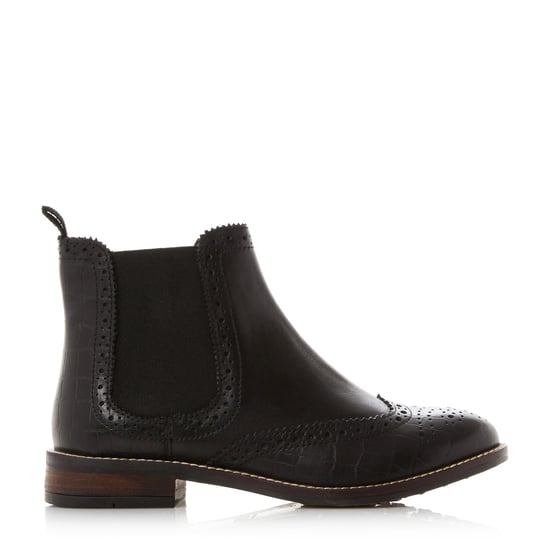 Dune Ladies QUENTONS Brogue Detail Chelsea Boots