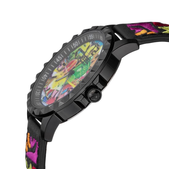 Rebel Women's Dumbo Black Dial Leather Watch