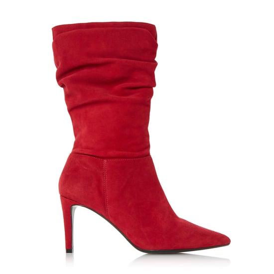 Dune Ladies REENIE Point Toe Ruched Calf Boots