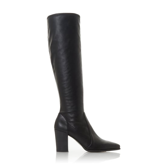 Dune Ladies SADEE Pull-On Block Heel Knee-High Boots