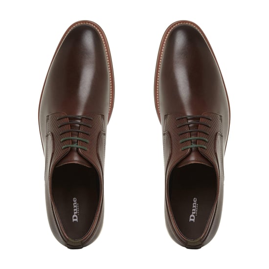 Dune Mens STAFFORD Perforated Detail Lace Up Shoes