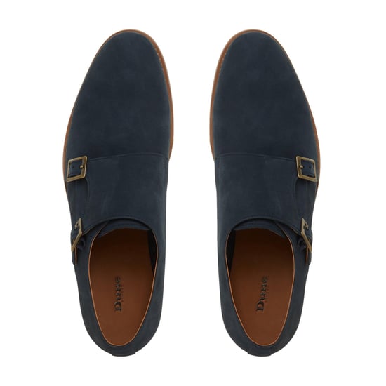 Dune Mens STOWMARKET Double Buckle Monk Shoes