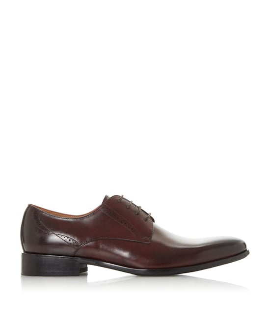 Dune Mens STRIVE Punch Detail Derby Shoes