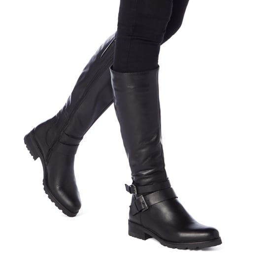 Dune Ladies TAMBIE Double Buckle Knee High Boots