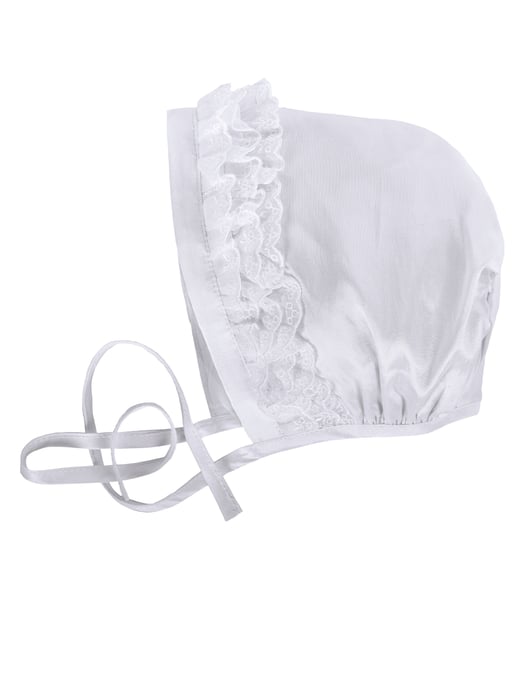Baby  White Christening Bonnet