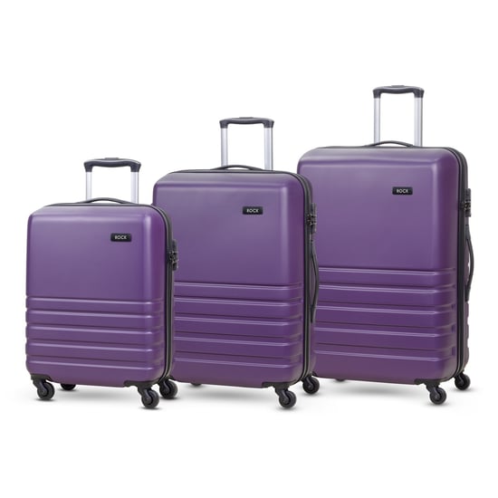 Byron Set of 3 Hardshell 4 Wheel Spinner Luggage Purple