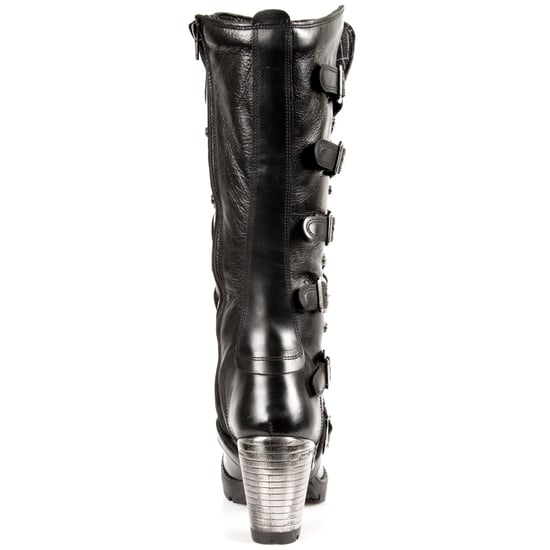 New Rock dames kniehoge laarzen met zwarte gesp en veters - TR004-S1 - Image 5