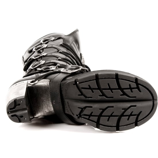 New Rock dames kniehoge laarzen met zwarte gesp en veters - TR004-S1 - Image 6