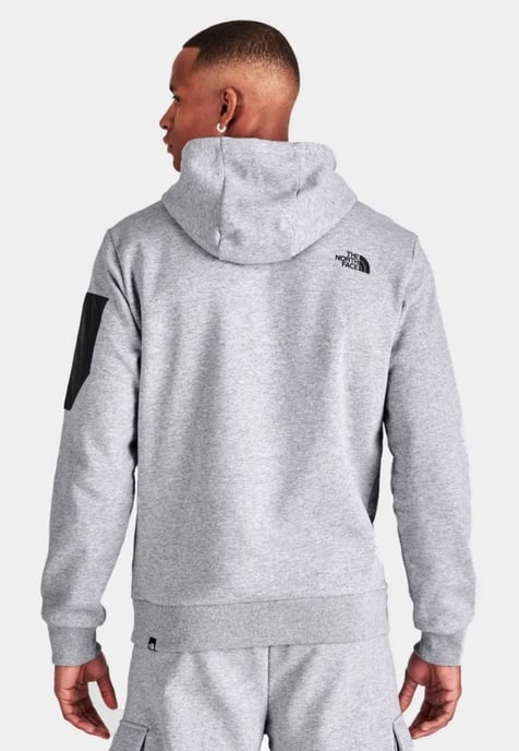 The North Face Logo Woven Pocket Hoodie in Lichtgrijs - Image 2