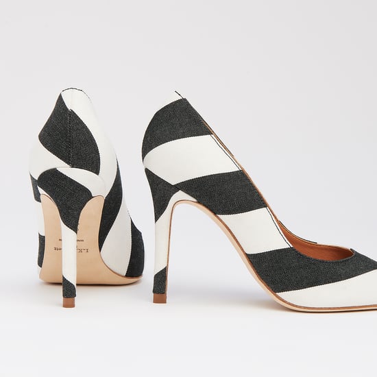 LK Bennett Fern Court shoe, Black/White