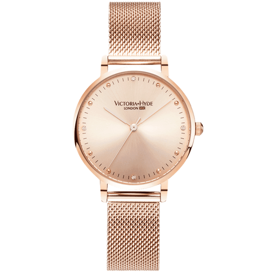 VICTORIA HYDE Horloge Metropolitan Crystal Mesh, rosegoud - Image 1
