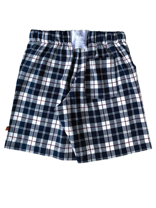 Boys' Blue Check Lounge Shorts