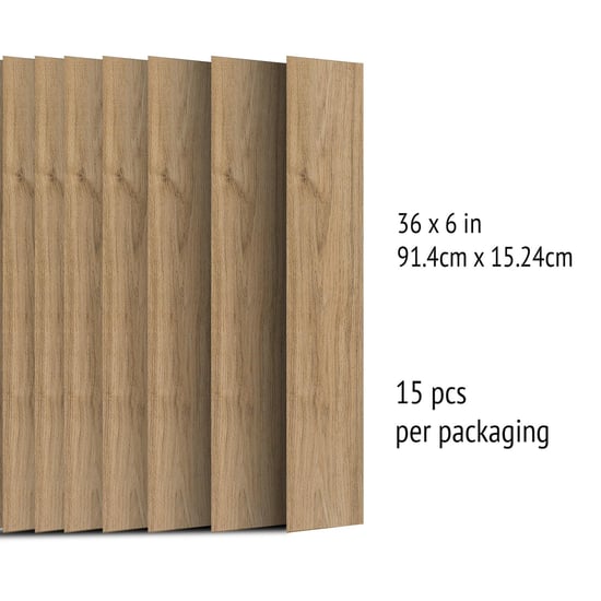 Saddle Brown Wood Look Planks Natural Oak Wall Paper, Wall Panel, Wall Paper Living Room, Wall Paper Self-Adhesive