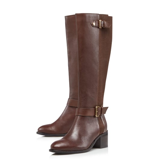 Dune Ladies WF TILDAS Wide Fit Buckle Strap Detail High Leg Boots