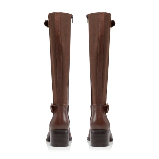 Dune Ladies WF TILDAS Wide Fit Buckle Strap Detail High Leg Boots