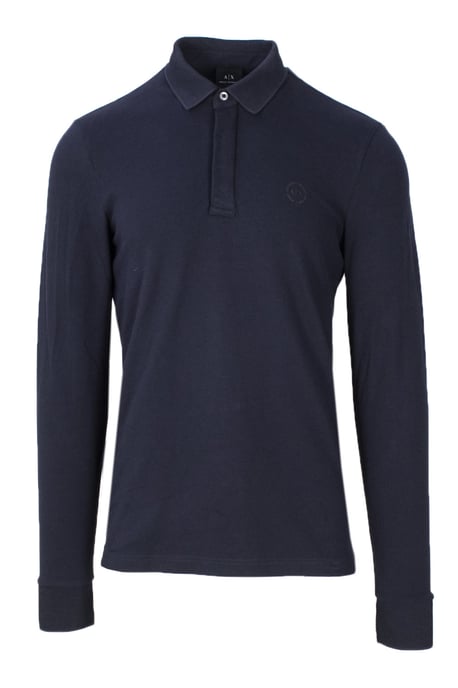 Armani Exchange Heren Polo In Blauw - Image 1
