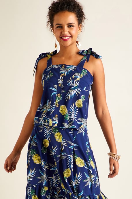 Pineapple Print Top