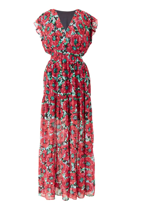 Poppy Print Maxi Dress