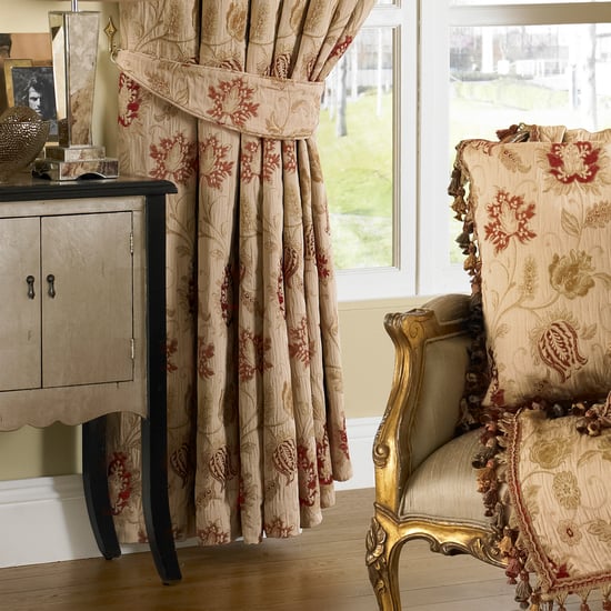 Zurich Floral Pencil Pleat Curtains
