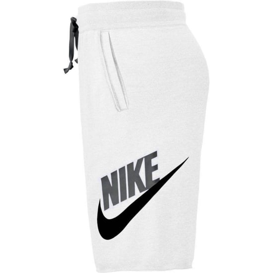 Nike Large Swoosh Logo White Sweat Shorts