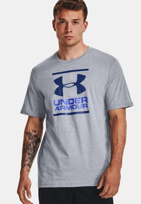 Under Armour Heren UA GL Foundation T Shirt In Grijs - Image 1