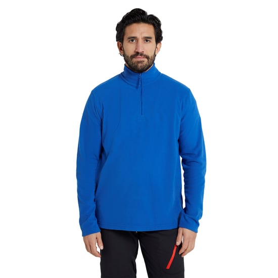 Mountain Warehouse Heren Camber II Half Zip Fleece Top (Blauw) - Image 1