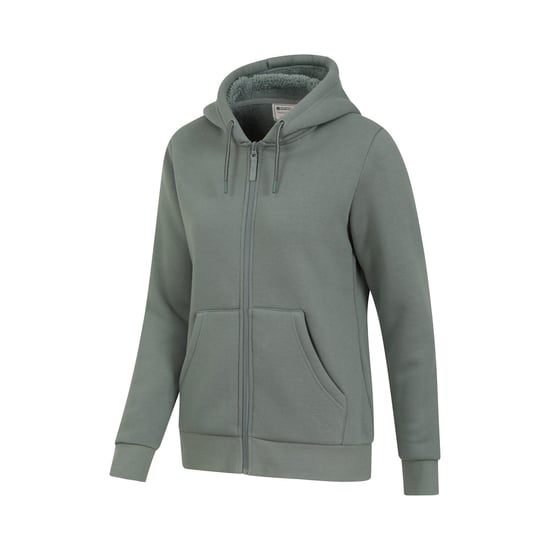 Mountain Warehouse Dames/Dames Dalton Sherpa gevoerde Full Zip Hoodie (Kaki Groen) - Image 3