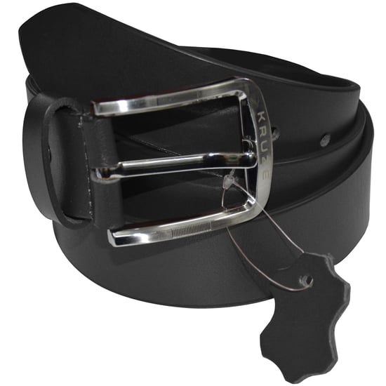 Kruze Heren Zwart Leren Riem - Image 3