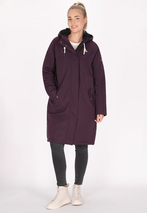 Schmuddelwedda Winter parka Dames donker paars - Image 3