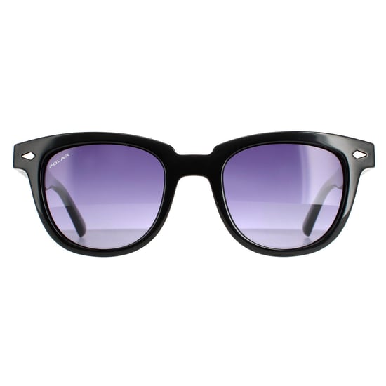 Polar Oval Mens Black Grey Purple Gradient Riley