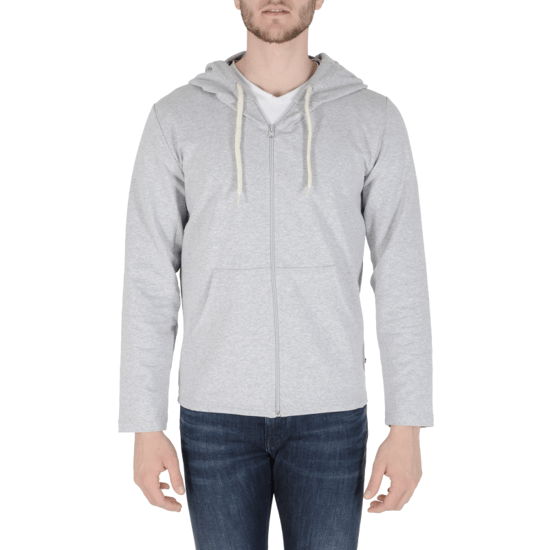 19V69 Italia Mens Hoodie Light Grey THOMAS LIGHT GREY
