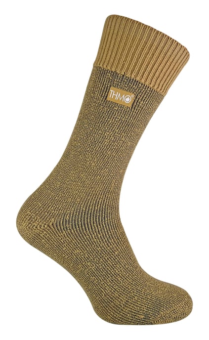 THMO - Fleece gevoerde thermo wintersokken voor heren - Beige - Image 1