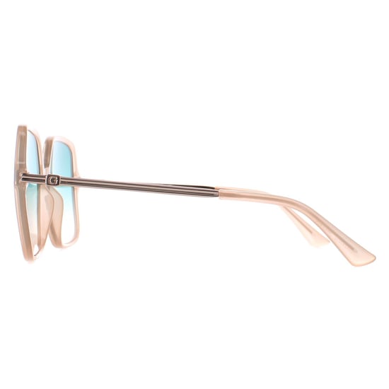 Guess GU7845 57P glanzende beige groene zonnebril met kleurverloop - Image 3