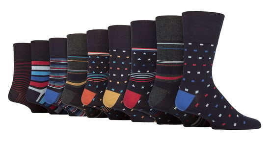 Gentle Grip - Heren 9 Paar Bamboe Sokken Multipack - SOMRM080910 - Image 1
