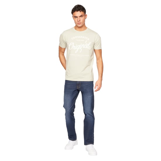 Crosshatch Heren Cadman Rechte Jeans (Donkere wasbeurt) - Image 3