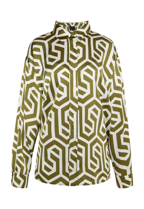 Dreimaster overhemdblouse Dames Gebroken wit olijf - Image 1