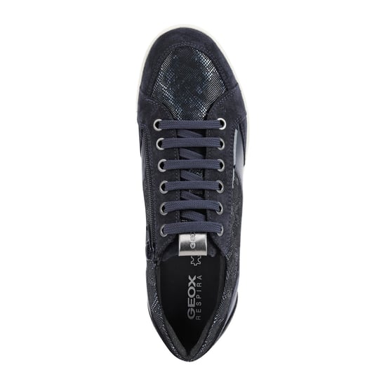 Geox Myria Suede Damessneakers In Marineblauw/Blauw - Image 6