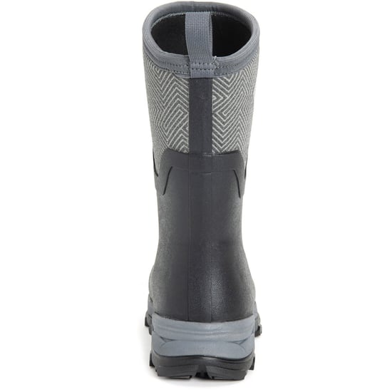 Muck Laarzen Arctic Ice Mid AGAT Rubber Zwart/Grijs Geometrische Wellington Laarzen - Image 2