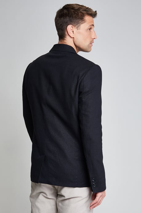 'Marmalade' Luxe Linen Blend Single-Breasted Blazer
