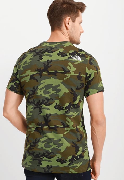 The North Face Heren T-shirt SS Simple Dome Tee Camo Print - Image 2