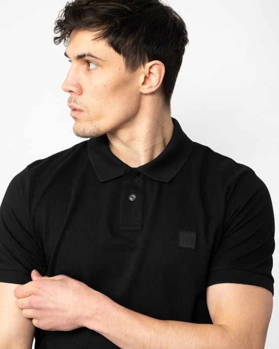 BOSS Orange Passenger Heren Stretch-Katoen Slim-Fit Polo met Logo Patch NOS - Image 2