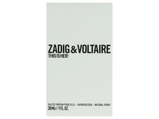 Zadig & Voltaire This Is Her Edp Spray 30ml. - Image 2