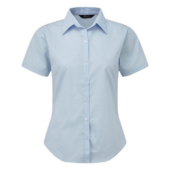Premier Popeline blouse met korte mouwen / Gewoon werkoverhemd (Lichtblauw) - Image 1
