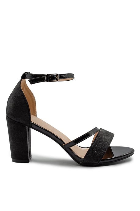 Wheres That From Womens 'Ella' Mid High Block Heel Sandals With Ankle Strap