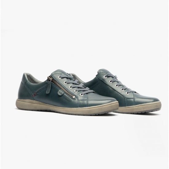 CAREN 12 Dames Leren Sneakers Ocean - Image 2