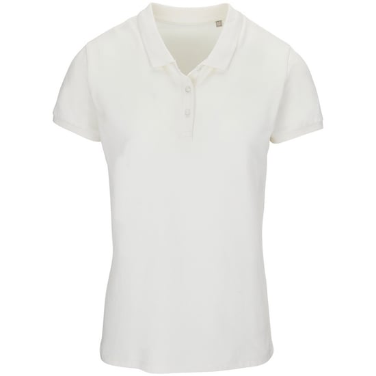 SOLS Dames/Dames Planet Piqué Biologisch Poloshirt (Gebroken wit) - Image 1